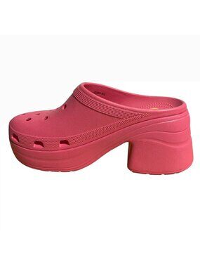 Crocs Siren Clogs Womens Size 11 Hot Pink Platform High Heel